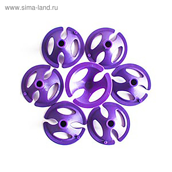 Держатель для шаров, набор 100 шт., отверстие 0,5 см, d=3,8 см, цвет фиолетовый - Фото 1
