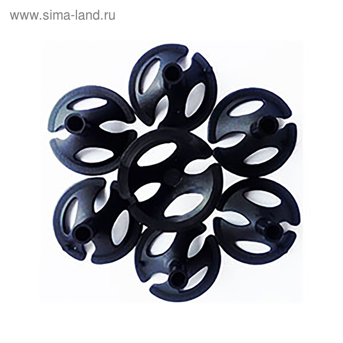 Держатель для шаров, набор 100 шт., отверстие 0,5 см, d=3,8 см, цвет чёрный - Фото 1