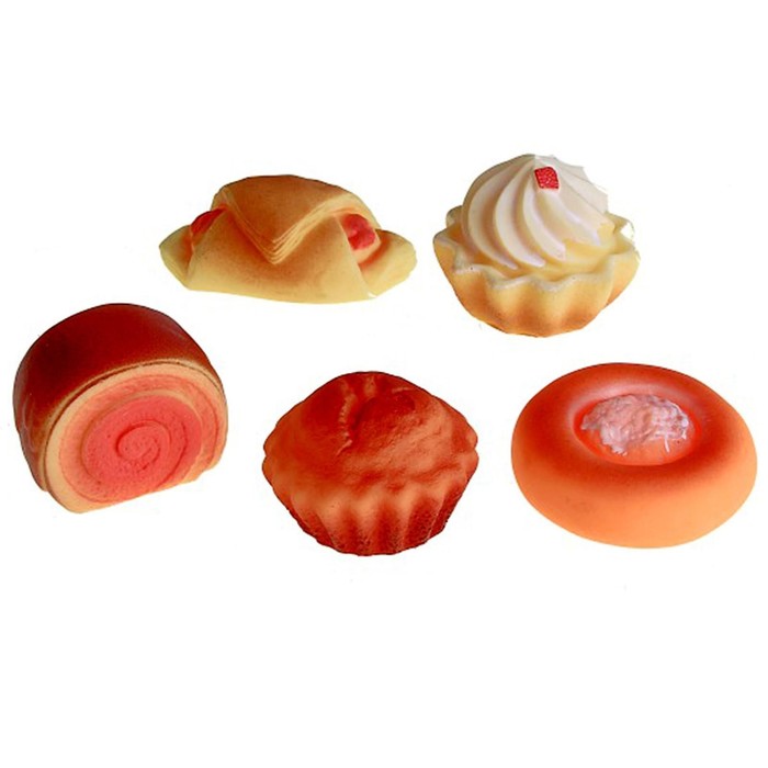 Набор резиновых игрушек «Выпечка» - Фото 1