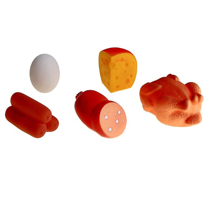 Набор резиновых игрушек «Продукты» - Фото 1