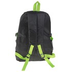Рюкзак молодежный Sport Star 2 отдела, 2 наружных кармана, 2 боковых кармана, зеленый - Фото 3