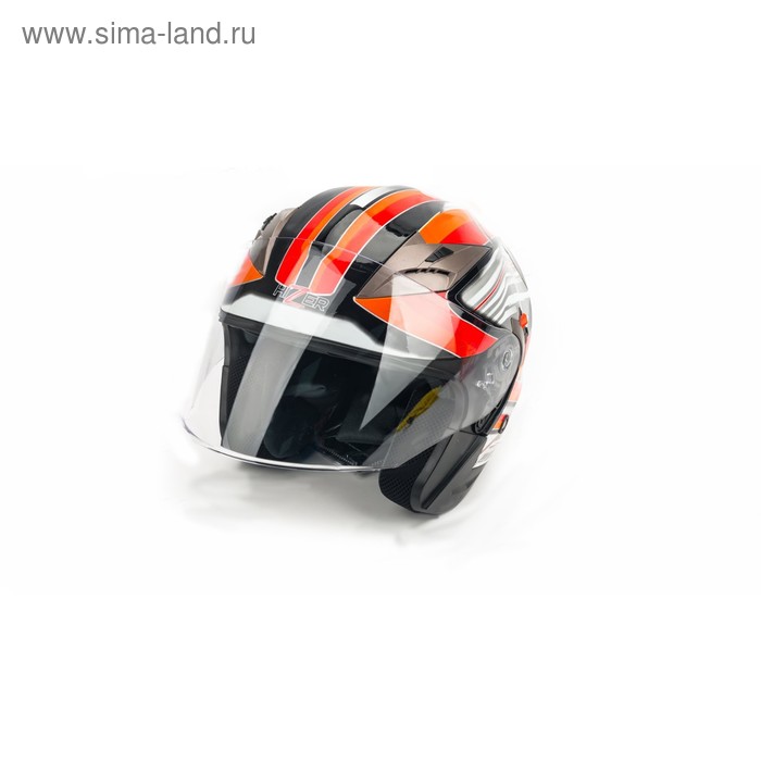 Шлем HIZER 227, размер L, черно-красный - Фото 1