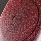Сковорода-гриль литая «Рубин», 24×3,5 см, стеклянная крышка, съёмная ручка, антипригарное покрытие, индукция, цвет бордовый - Фото 14