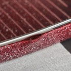 Сковорода-гриль литая «Рубин», 24×3,5 см, стеклянная крышка, съёмная ручка, антипригарное покрытие, индукция, цвет бордовый - Фото 4