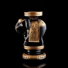 Статуэтка-подставка декоративная "Слон индийский", золотистая, гипс, 22х17х34 см - Фото 4