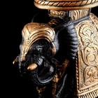 Статуэтка-подставка декоративная "Слон индийский", золотистая, гипс, 22х17х34 см - Фото 6