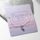 Кулон «На леске» кристаллик, цвет белый в золоте, 30 см - Фото 5