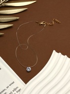 Кулон на леске «Кристаллик», белый в золоте, 30 см - Фото 2