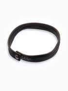 Браслет кожаный «Резной», чёрный с чернёным серебром, 44 см - Фото 4