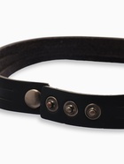 Браслет кожаный «Резной», чёрный с чернёным серебром, 44 см 3445981