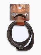 Браслет кожаный «Резной», чёрный с чернёным серебром, 44 см - Фото 9