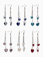 Серьги из стекла «Яркий день» сердце, миксы - Фото 1