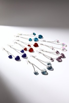 Серьги из стекла «Яркий день» сердце, миксы - Фото 3