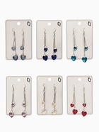 Серьги из стекла «Яркий день» сердце, миксы 3488250