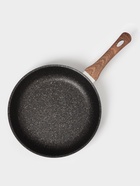 Сковорода KUKMARA Granit Ultra original, d=28 см, пластиковая ручка, антипригарное покрытие, алюминий, чёрная - Фото 2
