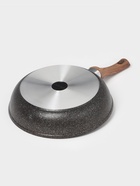 Сковорода KUKMARA Granit Ultra original, d=28 см, пластиковая ручка, антипригарное покрытие, алюминий, чёрная - Фото 5