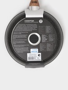 Сковорода KUKMARA Granit Ultra original, d=28 см, пластиковая ручка, антипригарное покрытие, алюминий, чёрная - Фото 8