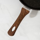 Сковорода KUKMARA Granit Ultra original, d=26 см, пластиковая ручка, антипригарное покрытие, алюминий, чёрная - Фото 4