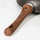 Сковорода KUKMARA Granit Ultra original, d=26 см, пластиковая ручка, антипригарное покрытие, алюминий, чёрная - Фото 5