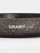 Сковорода KUKMARA Granit Ultra original, d=24 см, пластиковая ручка, антипригарное покрытие, литой алюминий, коричневая - Фото 3