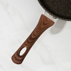 Сковорода KUKMARA Granit Ultra original, d=24 см, пластиковая ручка, антипригарное покрытие, алюминий, коричневая - Фото 4