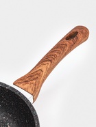 Сковорода KUKMARA Granit Ultra original, d=24 см, пластиковая ручка, антипригарное покрытие, литой алюминий, коричневая - Фото 4