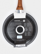 Сковорода KUKMARA Granit Ultra original, d=24 см, пластиковая ручка, антипригарное покрытие, литой алюминий, коричневая - Фото 9