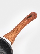 Сковорода KUKMARA Granit Ultra original, d=22 см, пластиковая ручка, антипригарное покрытие, литой алюминий, коричневая - Фото 4