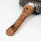 Сковорода KUKMARA Granit Ultra original, d=22 см, пластиковая ручка, антипригарное покрытие, алюминий, тёмно-коричневая - Фото 5