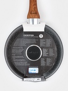 Сковорода KUKMARA Granit Ultra original, d=22 см, пластиковая ручка, антипригарное покрытие, литой алюминий, коричневая - Фото 9