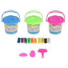 Набор теста в банке: 12 цветов х 15 гр, формочки, ролик для раскатки - Фото 1