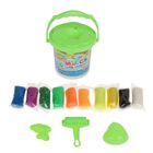 Набор теста в банке: 12 цветов х 15 гр, формочки, ролик для раскатки - Фото 4