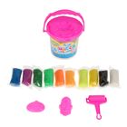 Набор теста в банке: 12 цветов х 15 гр, формочки, ролик для раскатки - Фото 2