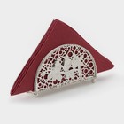 Салфетница декоративная «Птицы», 14×4.5×8.5 см, серебристая - Фото 1