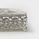 Салфетница декоративная «Птицы», 14×4.5×8.5 см, серебристая - Фото 5