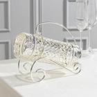 Подставка под бутылку, 24×9.5×21, металл, хромированная - Фото 2