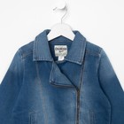 Джинсовая куртка для девочки  GKS-7, рост 146 см, цвет синий - Фото 3