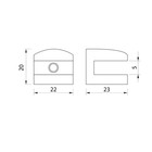 Полкодержатель P110GP, 22×23×20 мм, 4 шт. в наборе, цвет золото - Фото 6