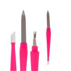 Пилка-триммер-пушер для ногтей, разборная, 17 см, цвет МИКС - Фото 1