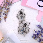 Брошь «Паучки», цвет белый в серебре - Фото 3