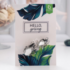 Брошь «Паучки», цвет белый в серебре - Фото 2