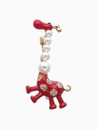 Брошь «Жираф весёлый», цвет красно-белый в золоте - Фото 2