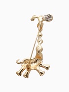 Брошь «Жираф весёлый», цвет красно-белый в золоте - Фото 3