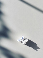 Брошь «Кошечка» хитрая, цвет бело-голубой в серебре - Фото 7