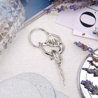 Брошь «Гимнастка» с хулахупом, цвет фиолетовый в серебре - Фото 2