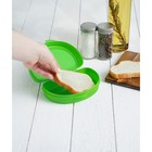Бутербродница IDEA «Чехол на бутер», 325 мл, 10.5×15×4 см, пластик, салатовая - Фото 7
