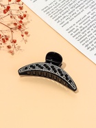 Краб для волос "Скарлетт" 10,8 см дуга черно белый (6 шт) - фото 809330695