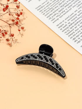 Крабик для волос «Скарлет», дуга, 10.8 см, чёрный (комплект 6 шт)