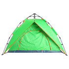 Палатка-автомат 4-местная 200х200х125 см, двухслойная, цвет зелёный - Фото 2