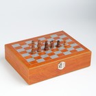 Набор 6 в 1: фляжка 8 oz, рюмка, воронка, кубики 5 шт, карты, шахматы, 18 х 24 см , микс - Фото 4